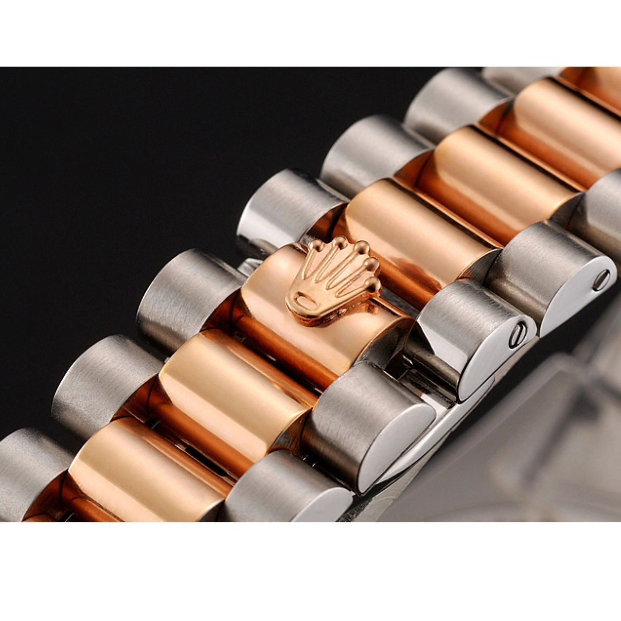 Rolex copies cheap Staineless Bracelet Rolex Dial Swiss Gold 1454108 Day-Date Diamonds White Rose Bezel And Steel 1015